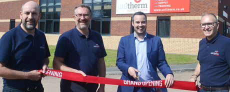 MP for East Devon, Simon Jupp was a visitor to the new Exeter headquarters of Unitherm Heating Systems to perform the official opening