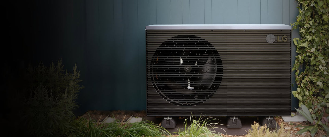 LG air source heat pump unit: Renewable Heating Solutions